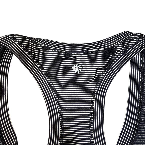 ATHLETA | Momentum Seamless Tank Striped Black White Sz M - Picture 4 of 7